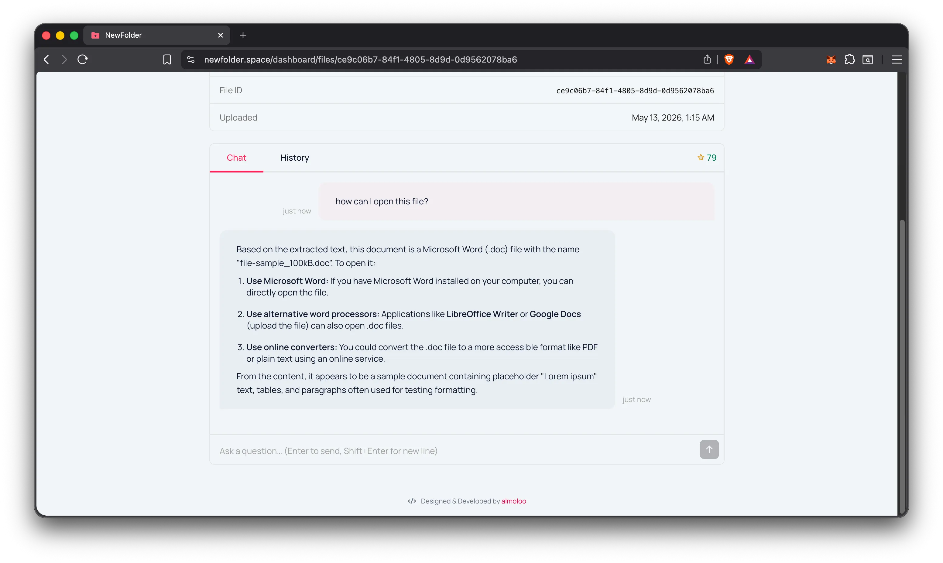 File chat